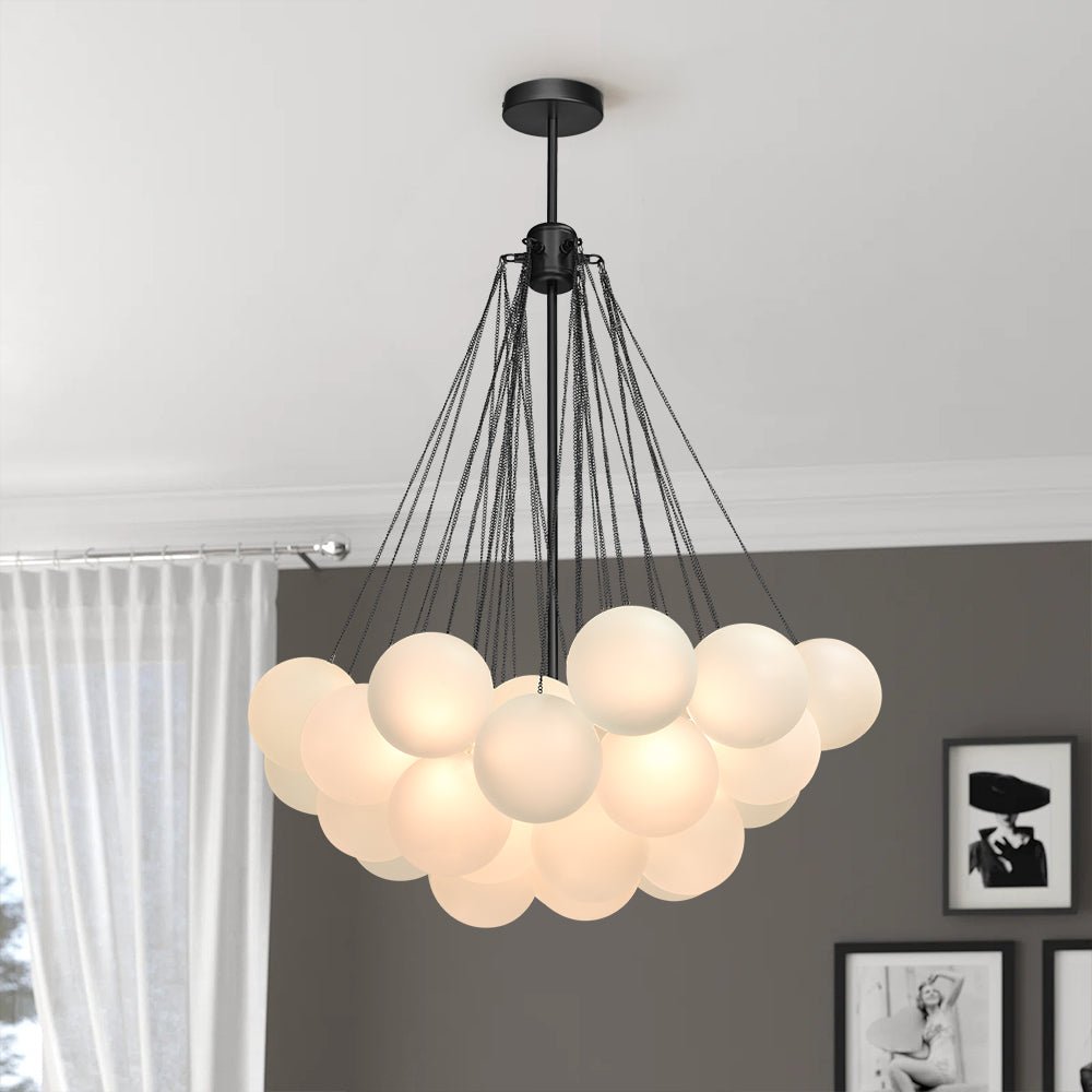 Hjemli Modern Metal Glass Chandelier