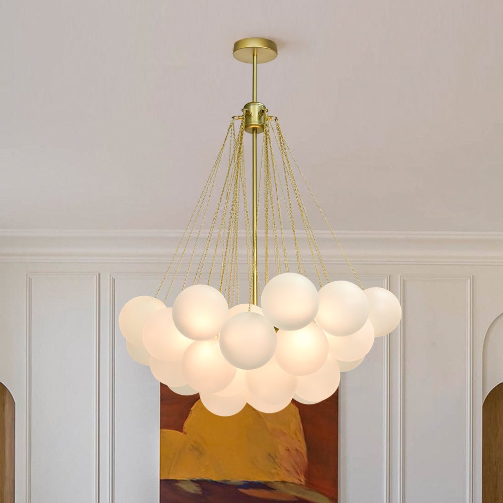Hjemli Modern Metal Glass Chandelier