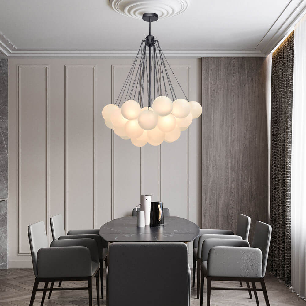 Hjemli Modern Metal Glass Chandelier