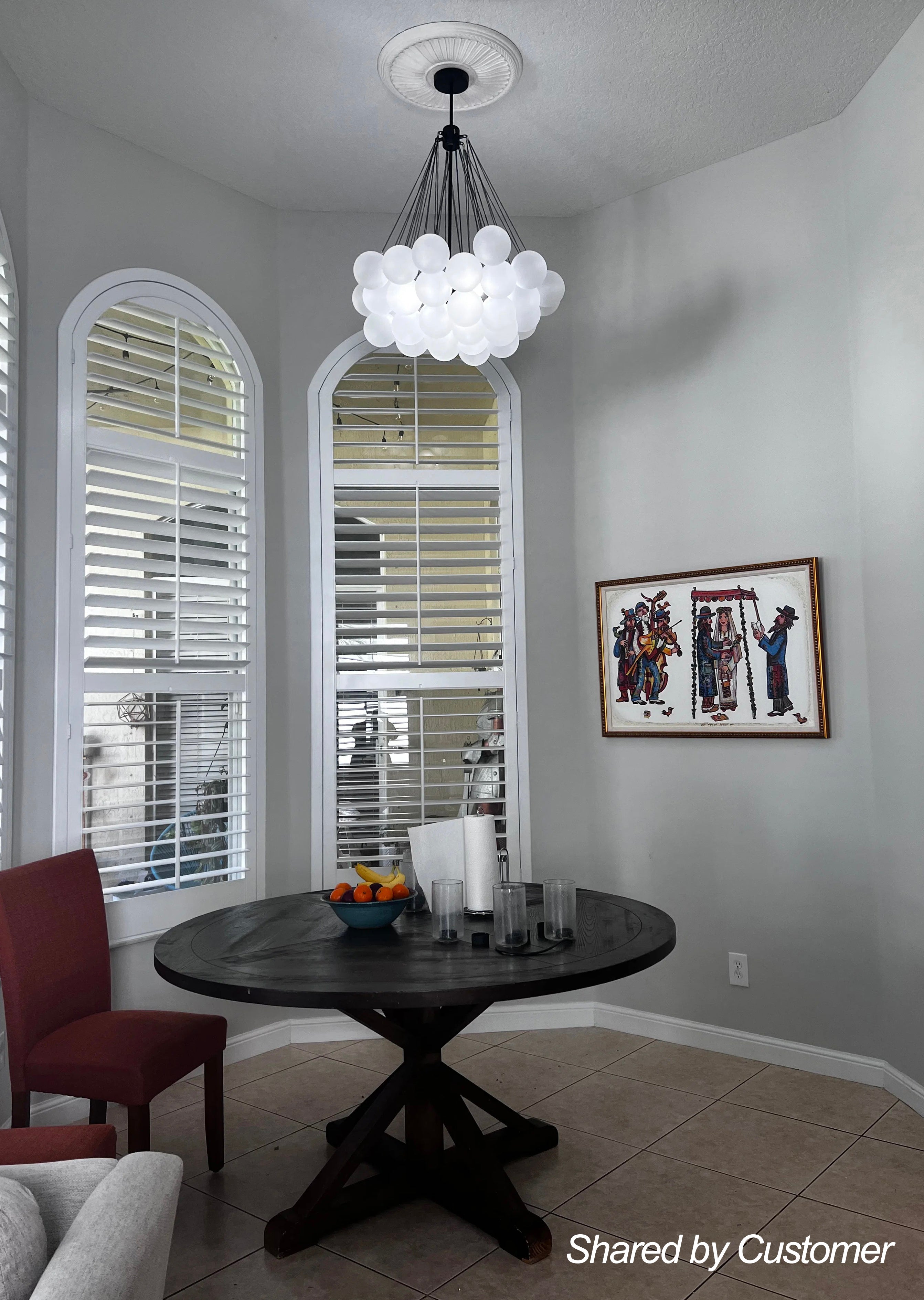 Hjemli Modern Metal Glass Chandelier