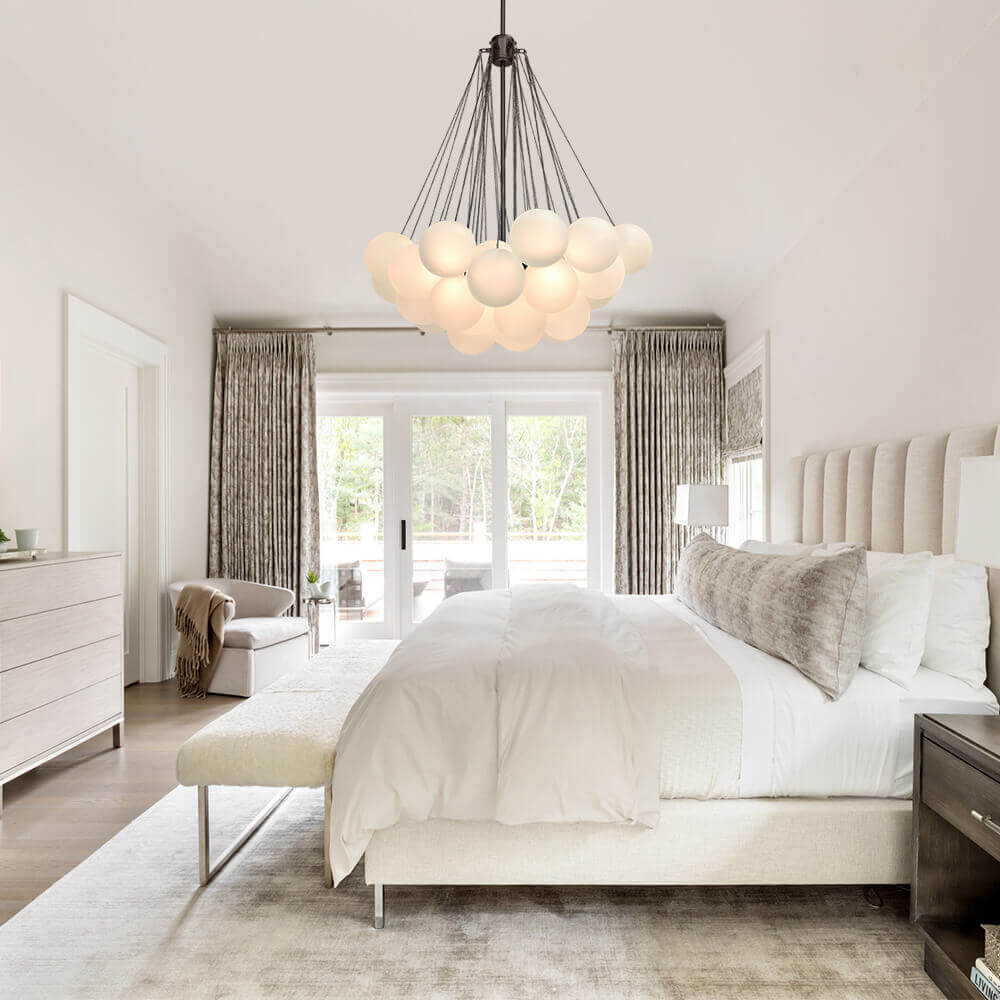 Hjemli Modern Metal Glass Chandelier