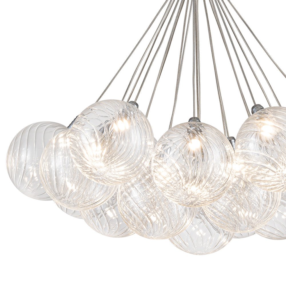 Waegn Modern Glass Metal Chandelier