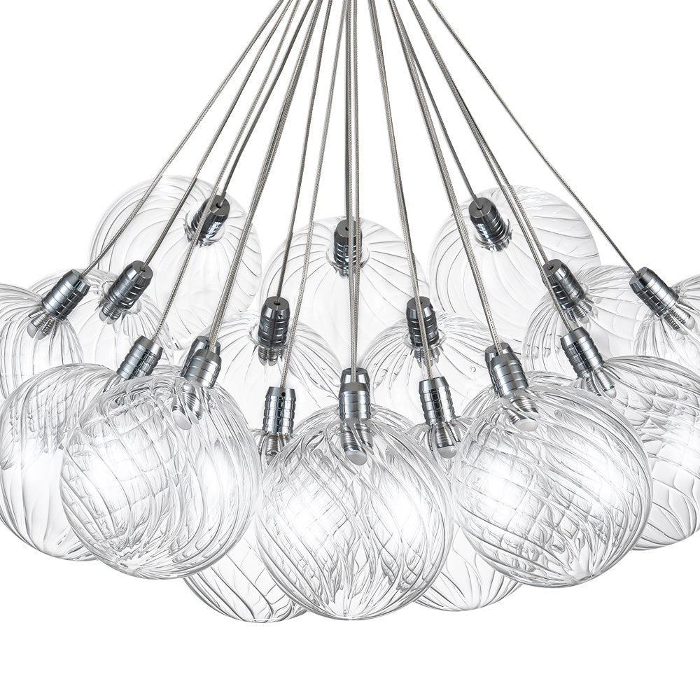 Waegn Modern Glass Metal Chandelier