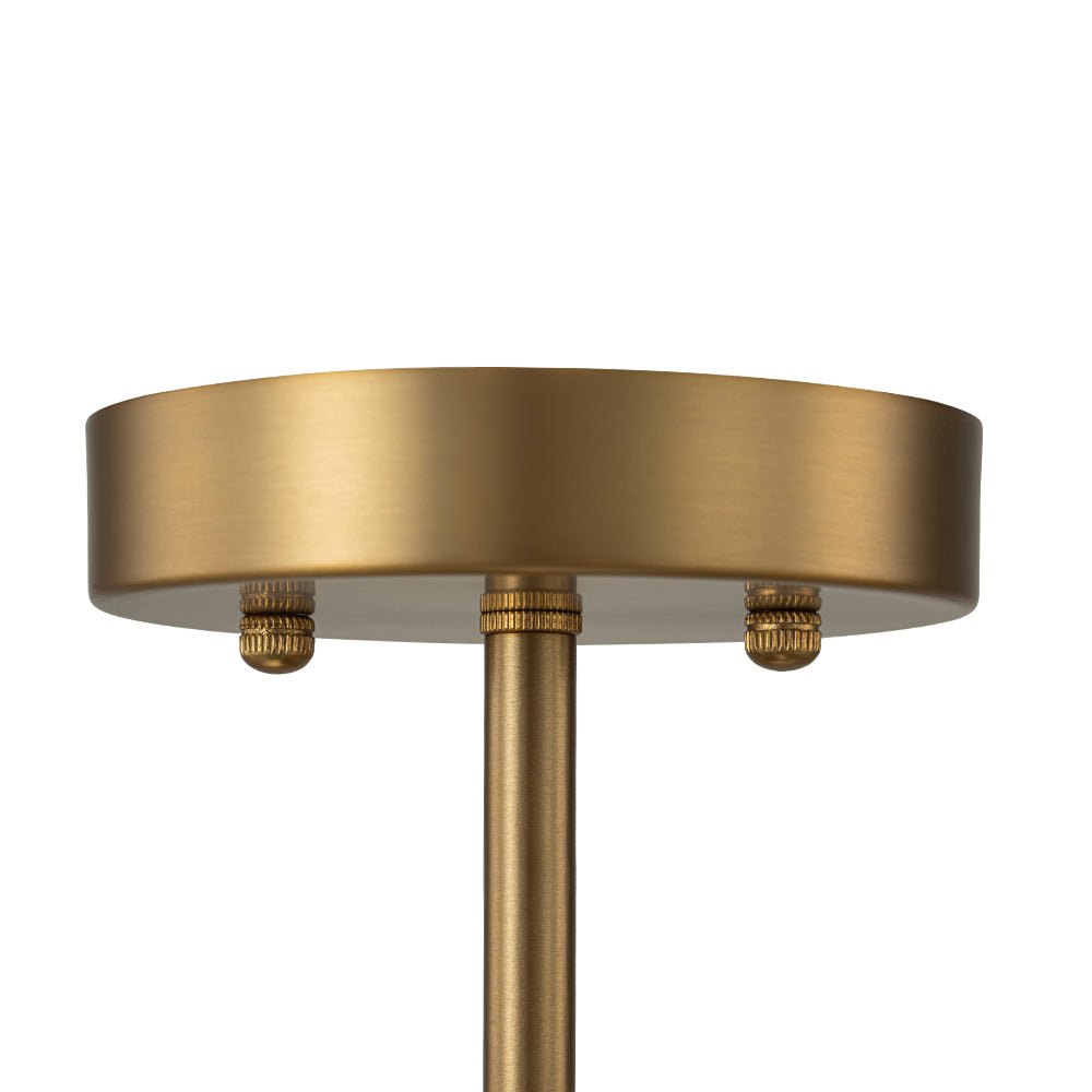 Ostuli Individual Creativity Glass Semi Flush Chandelier