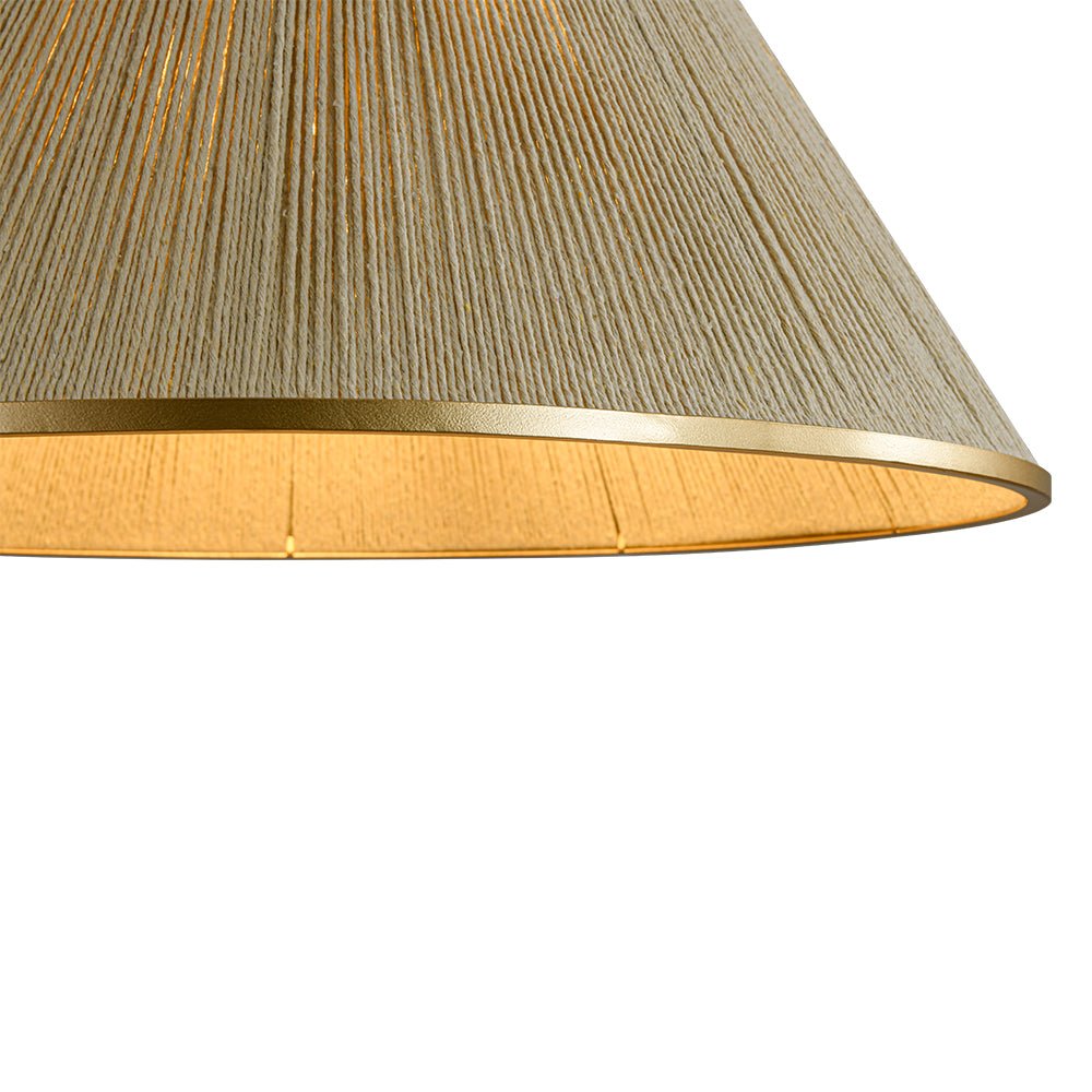 Ostruvum Conical Woven Thread Cage Metal Pendant Light