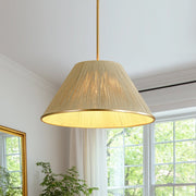 Ostruvum Conical Woven Thread Cage Metal Pendant Light