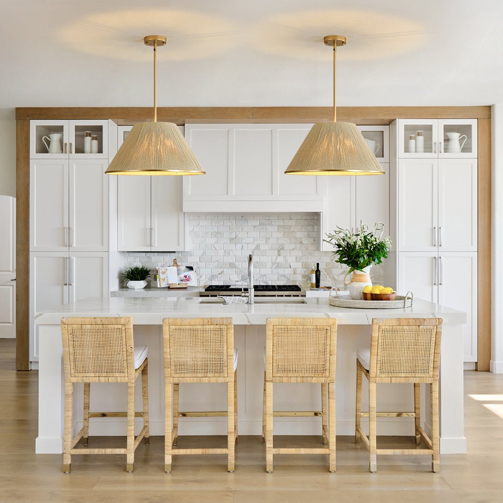 Ostruvum Conical Woven Thread Cage Metal Pendant Light
