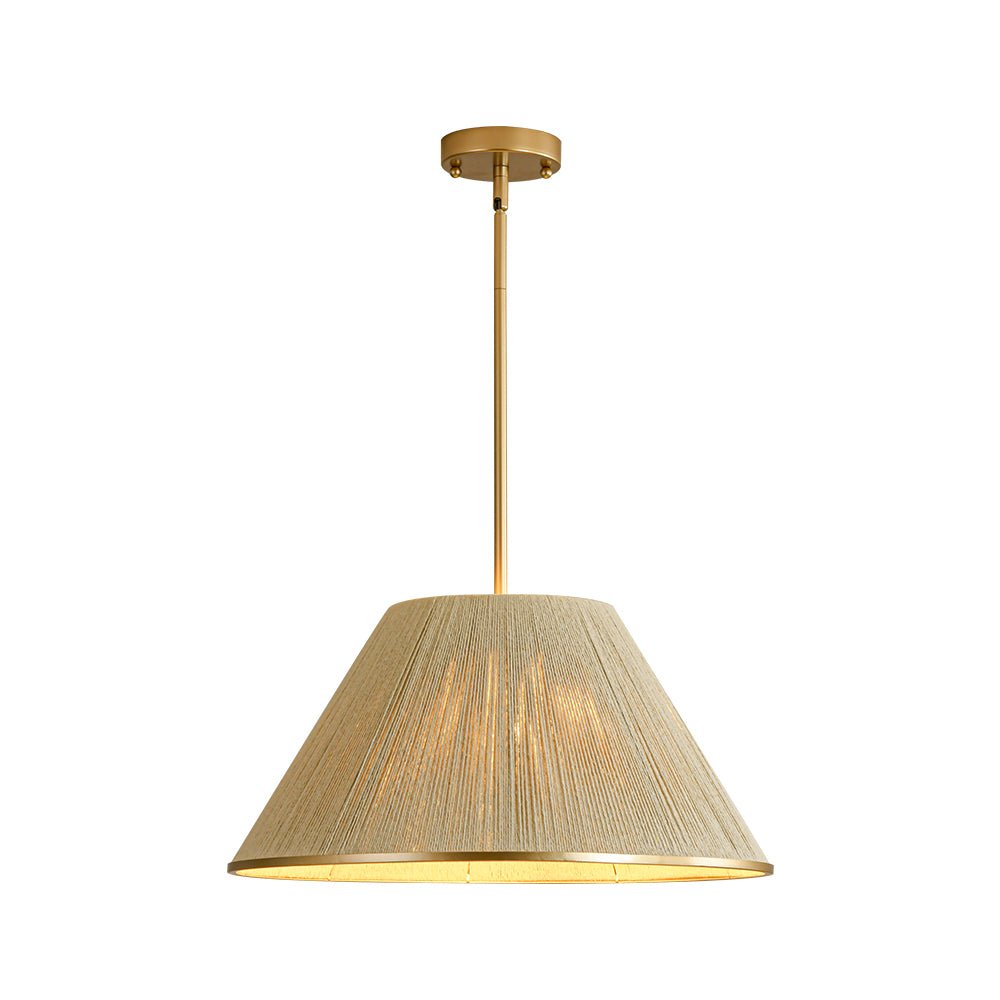 Ostruvum Conical Woven Thread Cage Metal Pendant Light