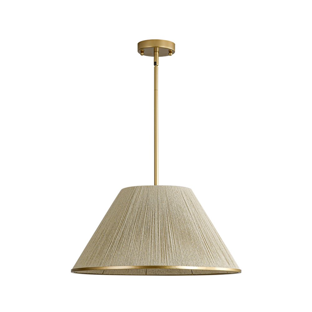 Ostruvum Conical Woven Thread Cage Metal Pendant Light