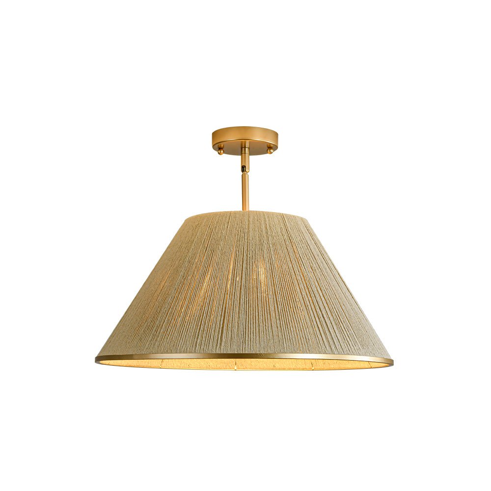 Ostruvum Conical Woven Thread Cage Metal Pendant Light