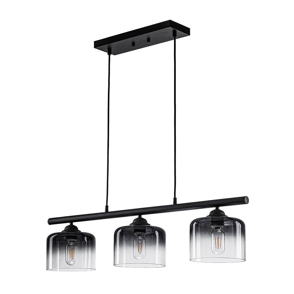 Valion Contemporary Gradual Smoked Glass Chandelier
