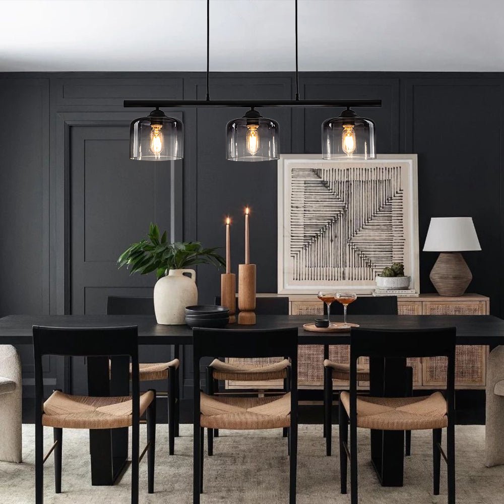 Valion Contemporary Gradual Smoked Glass Chandelier