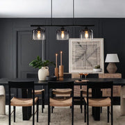 Valion Contemporary Gradual Smoked Glass Chandelier