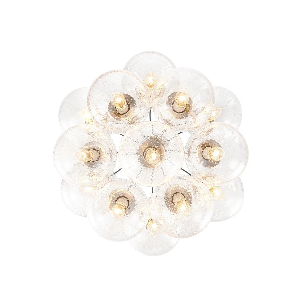 Jarnbruva Contemporary Cluster Seeded Glass Chandelier