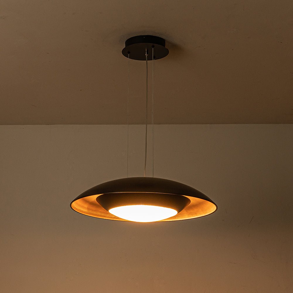 Dvaluvox Contemporary Dimmable Wide Metal Pendant Light