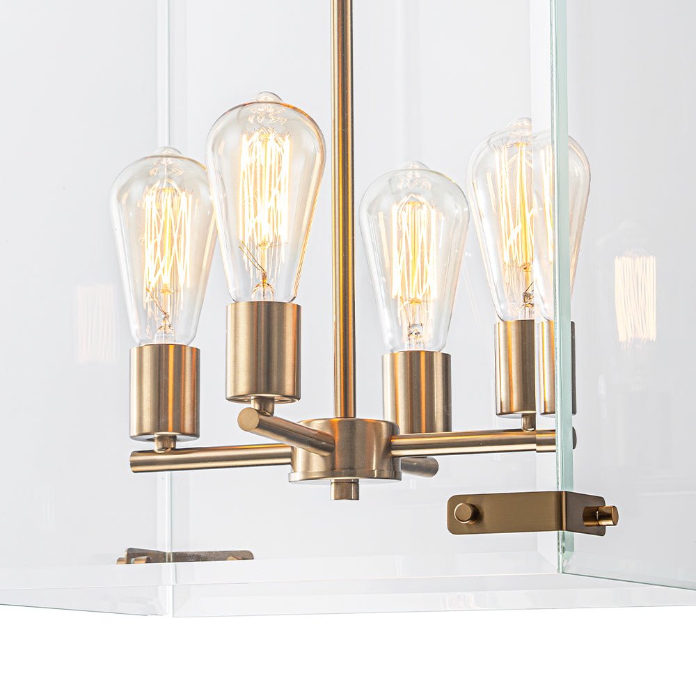 Glorius Contemporary Glass Pendant Chandelier
