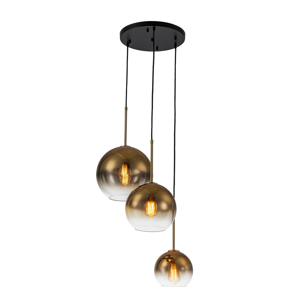 Ostruvix Contemporary Polished Gradual Glass Pendant Light