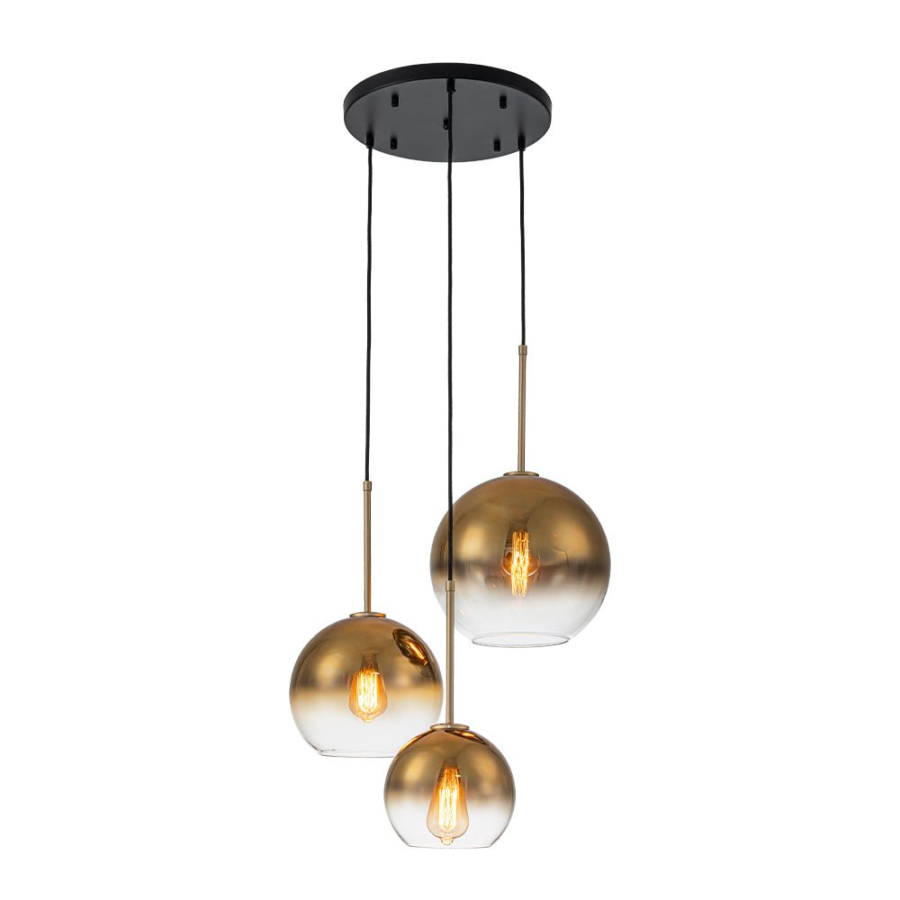 Ostruvix Contemporary Polished Gradual Glass Pendant Light