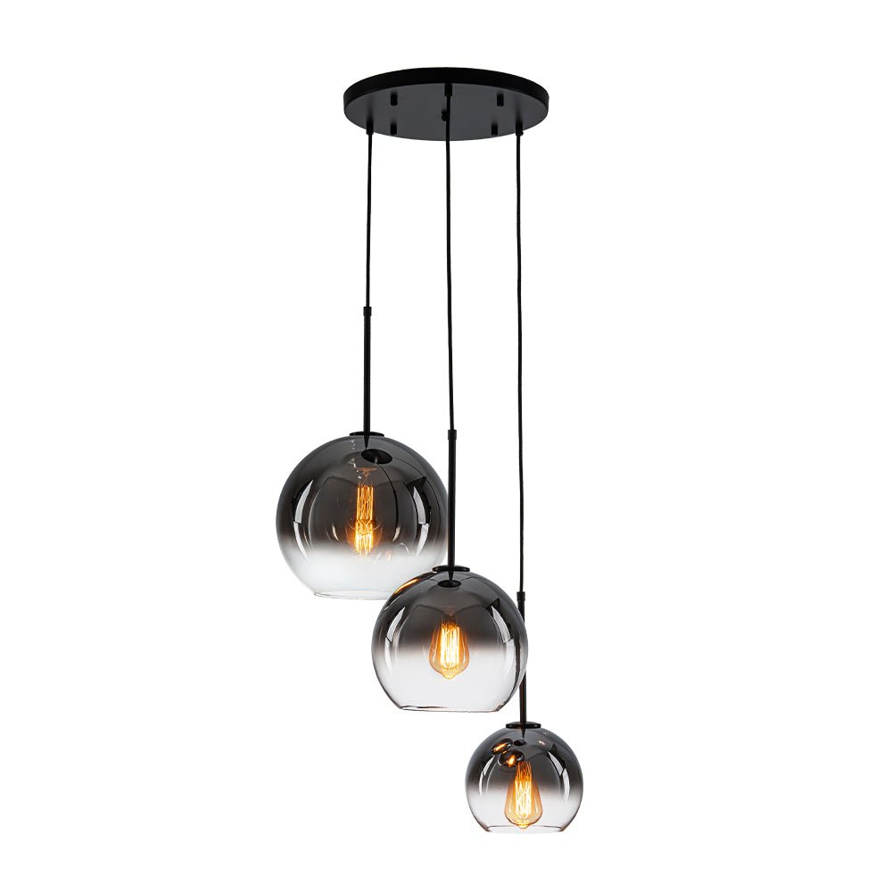Ostruvix Contemporary Polished Gradual Glass Pendant Light