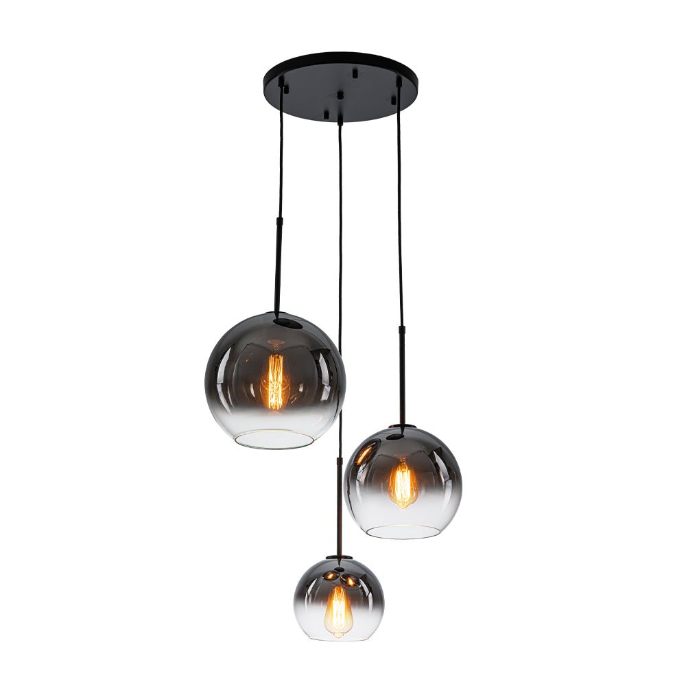 Ostruvix Contemporary Polished Gradual Glass Pendant Light