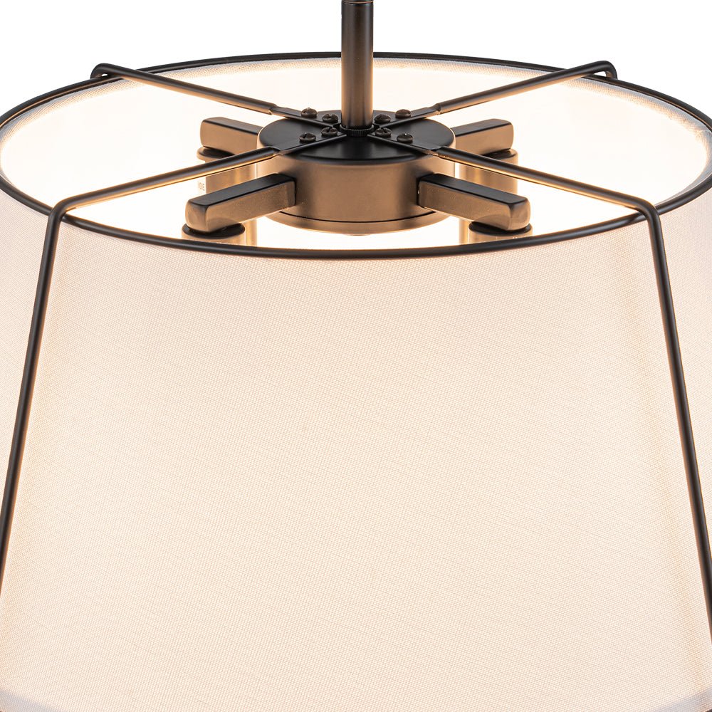 Vesina Linen Metal Semi Flush Mount Ceiling Light