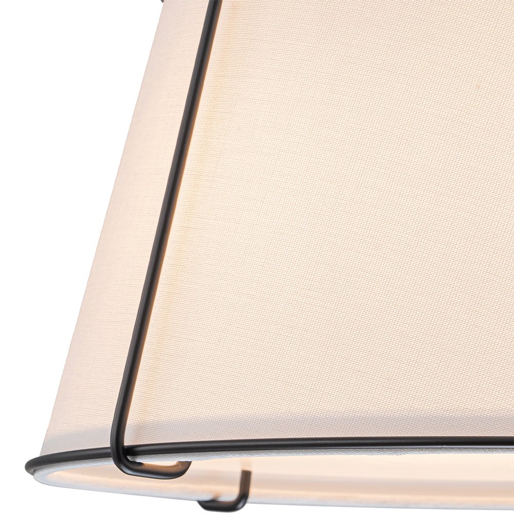 Vesina Linen Metal Semi Flush Mount Ceiling Light
