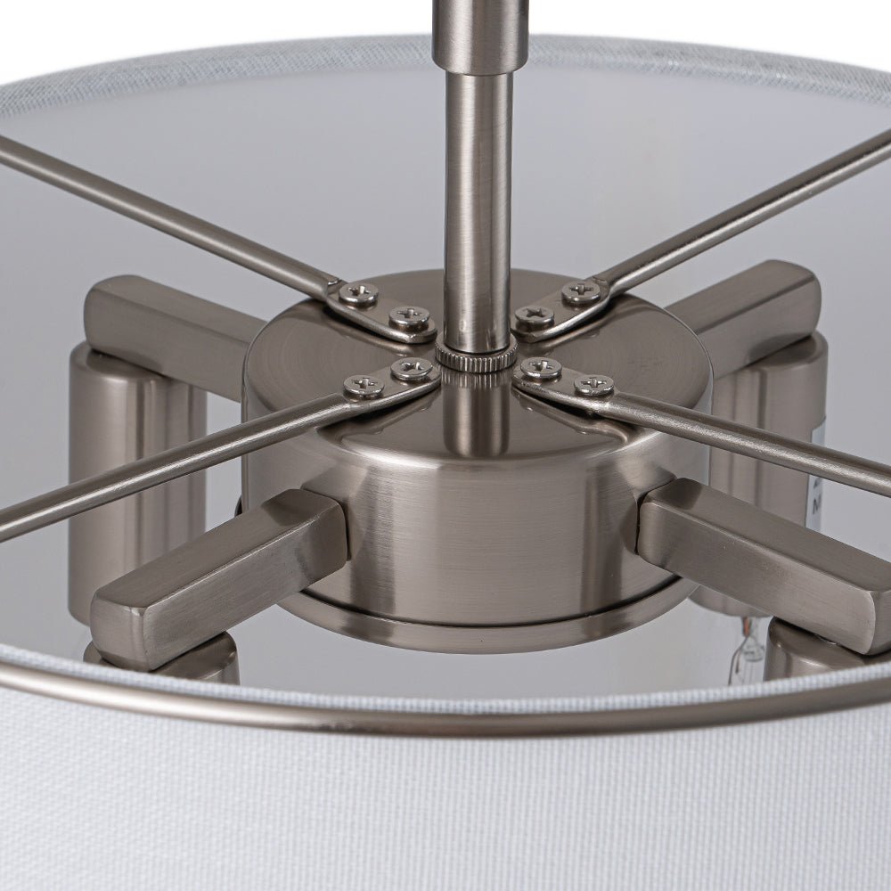 Vesina Linen Metal Semi Flush Mount Ceiling Light