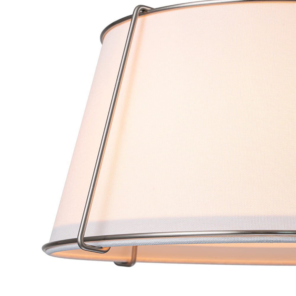 Vesina Linen Metal Semi Flush Mount Ceiling Light