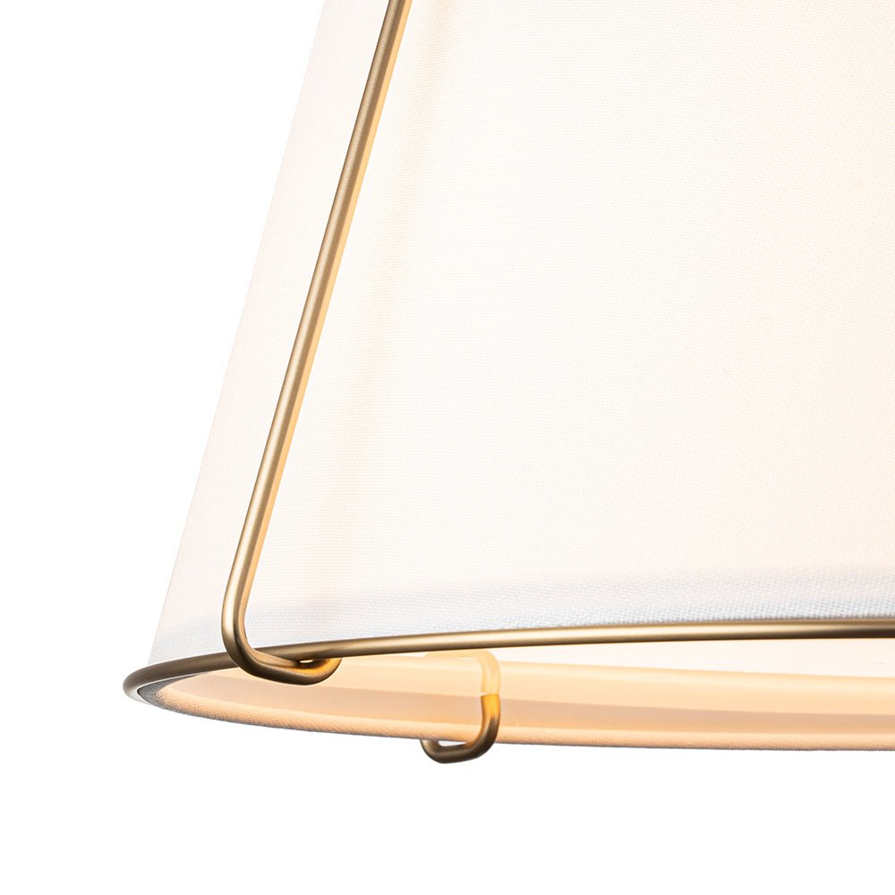 Vesina Linen Metal Semi Flush Mount Ceiling Light