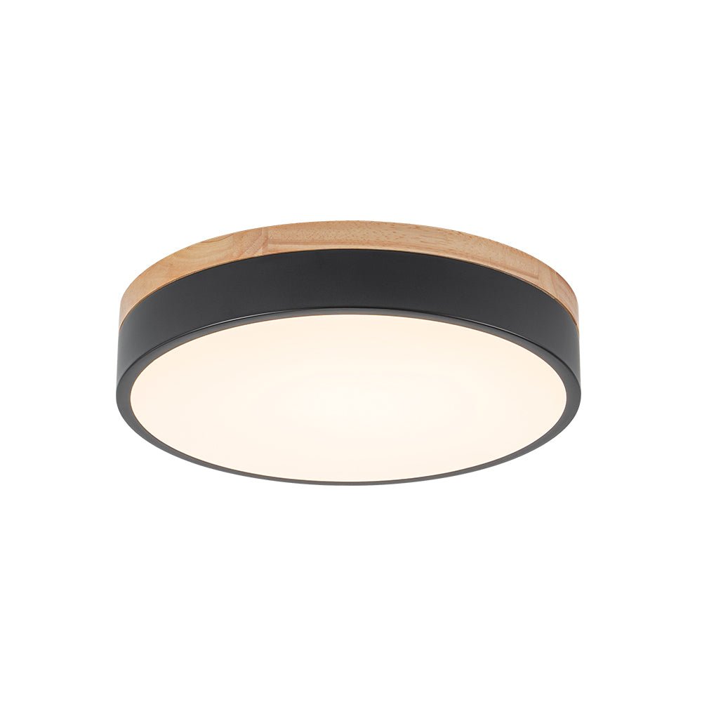 Pletta Contemporary Wood LED Ceiling Light