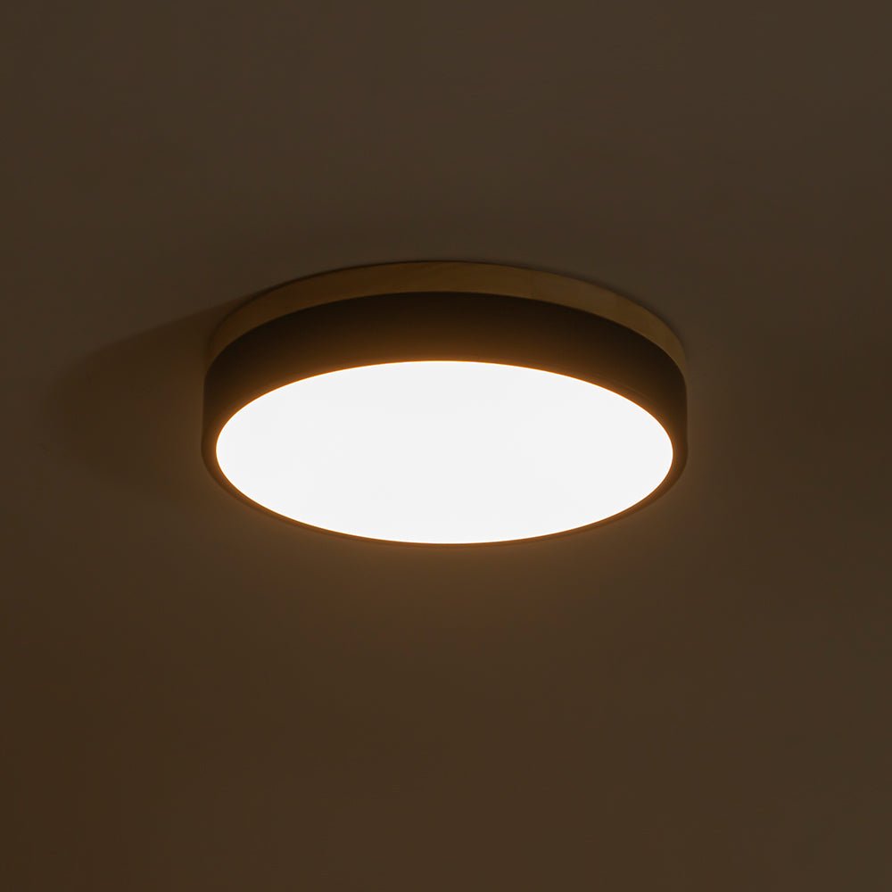 Pletta Contemporary Wood LED Ceiling Light