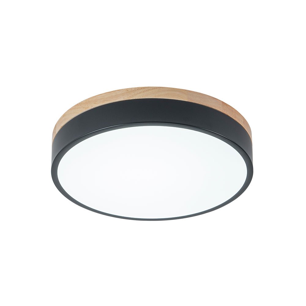 Pletta Contemporary Wood LED Ceiling Light
