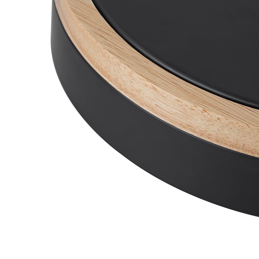 Pletta Contemporary Wood LED Ceiling Light