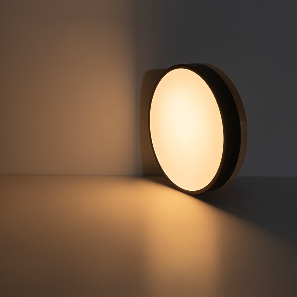 Pletta Contemporary Wood LED Ceiling Light