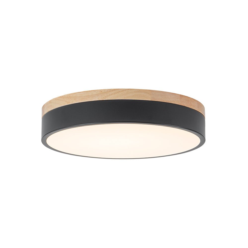 Pletta Contemporary Wood LED Ceiling Light
