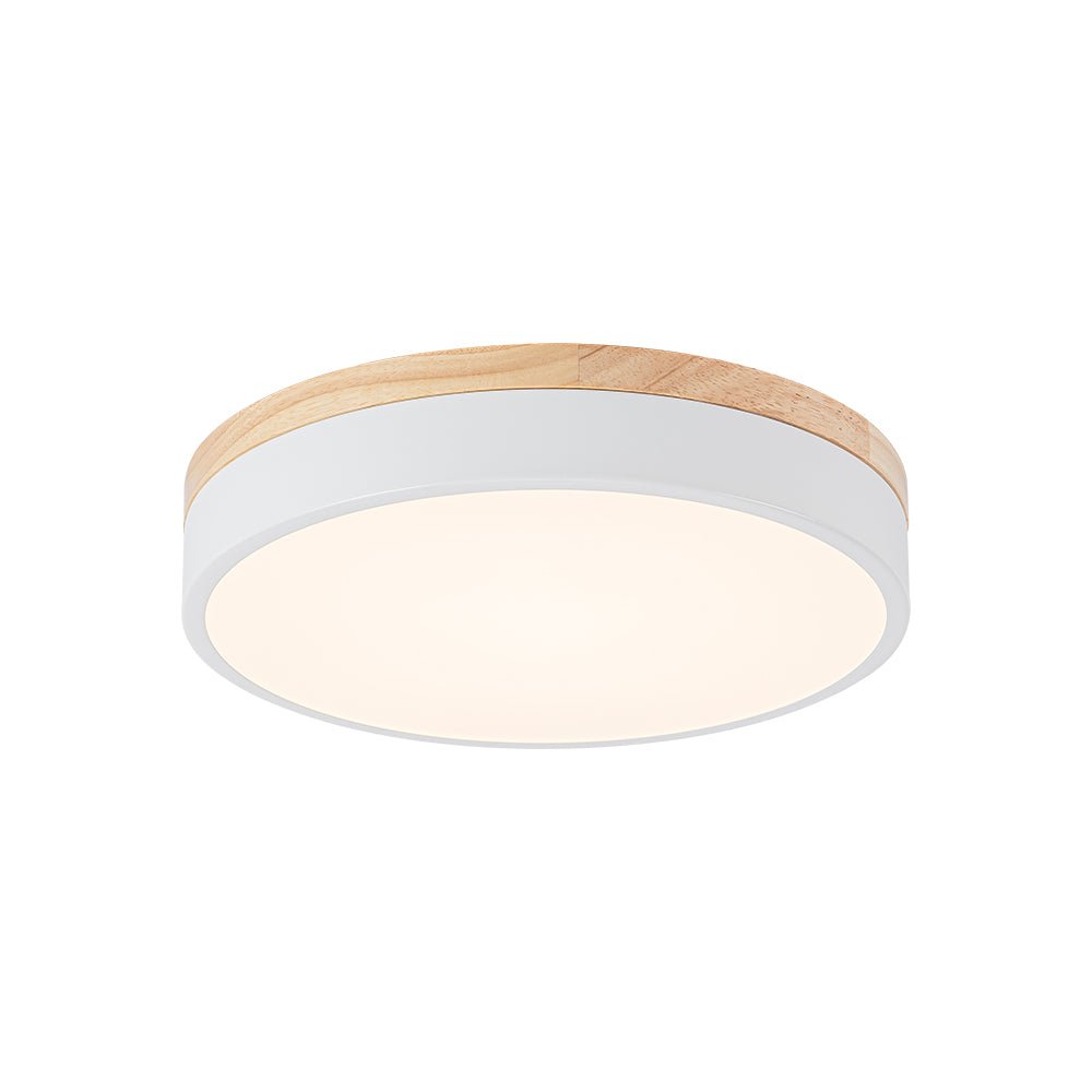 Pletta Contemporary Wood LED Ceiling Light