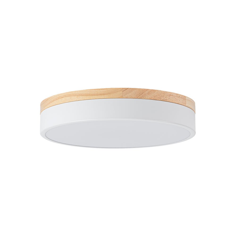 Pletta Contemporary Wood LED Ceiling Light