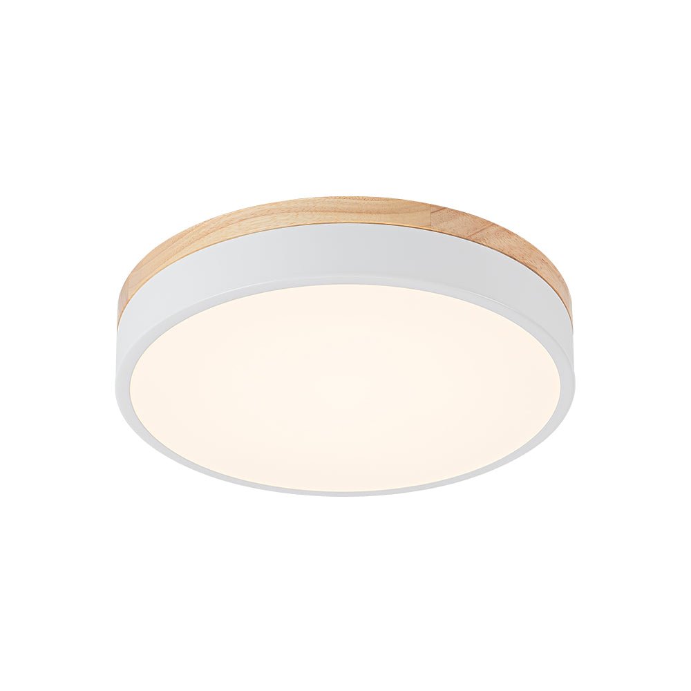 Pletta Contemporary Wood LED Ceiling Light