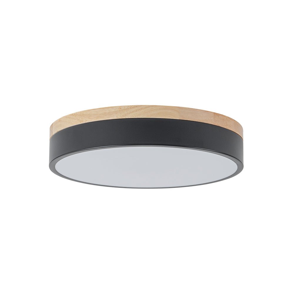 Pletta Contemporary Wood LED Ceiling Light