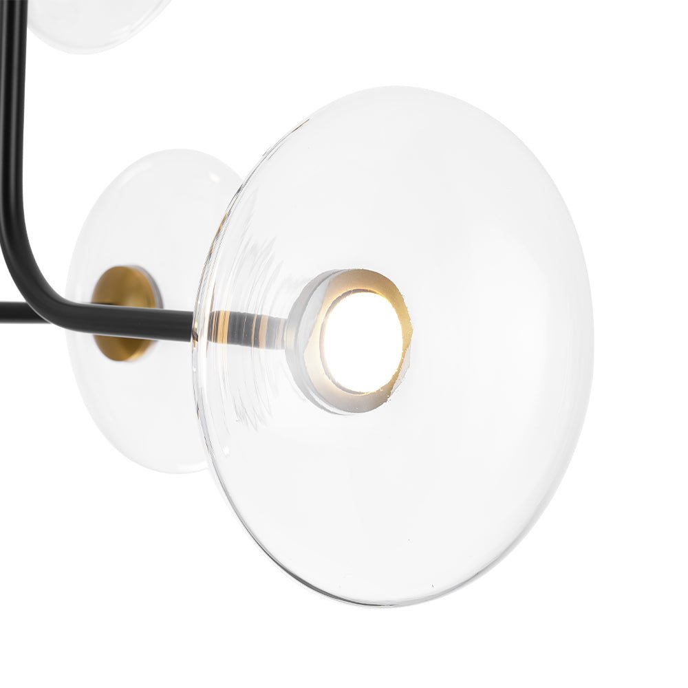 Ornklo Linear Sputnik Glass Chandelier