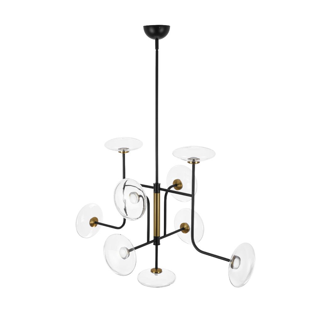 Ornklo Linear Sputnik Glass Chandelier