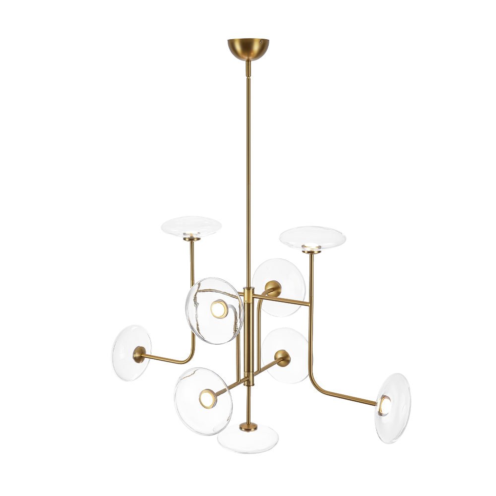 Ornklo Linear Sputnik Glass Chandelier