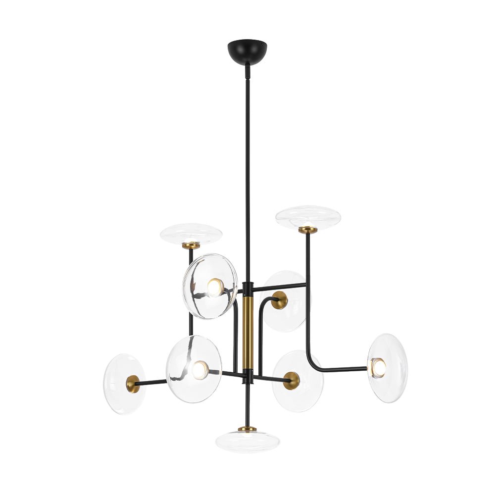Ornklo Linear Sputnik Glass Chandelier