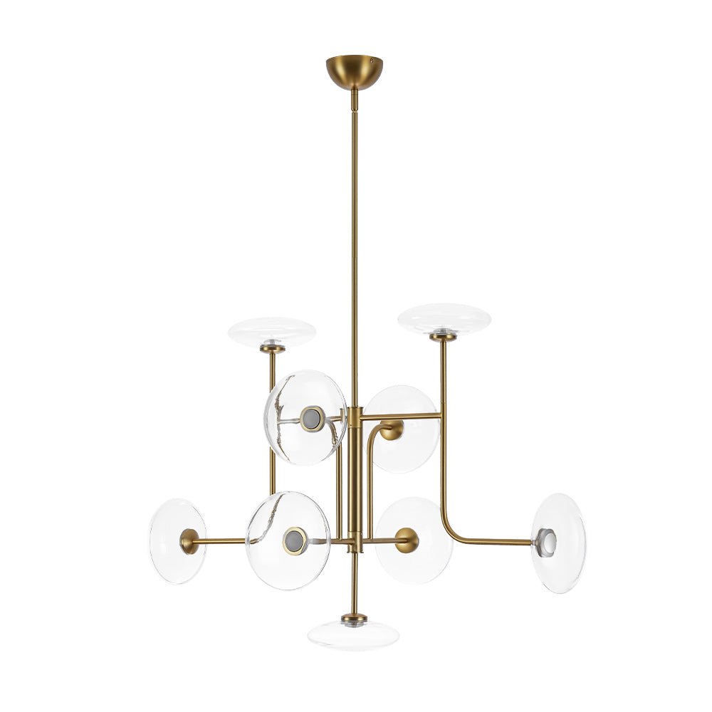 Ornklo Linear Sputnik Glass Chandelier
