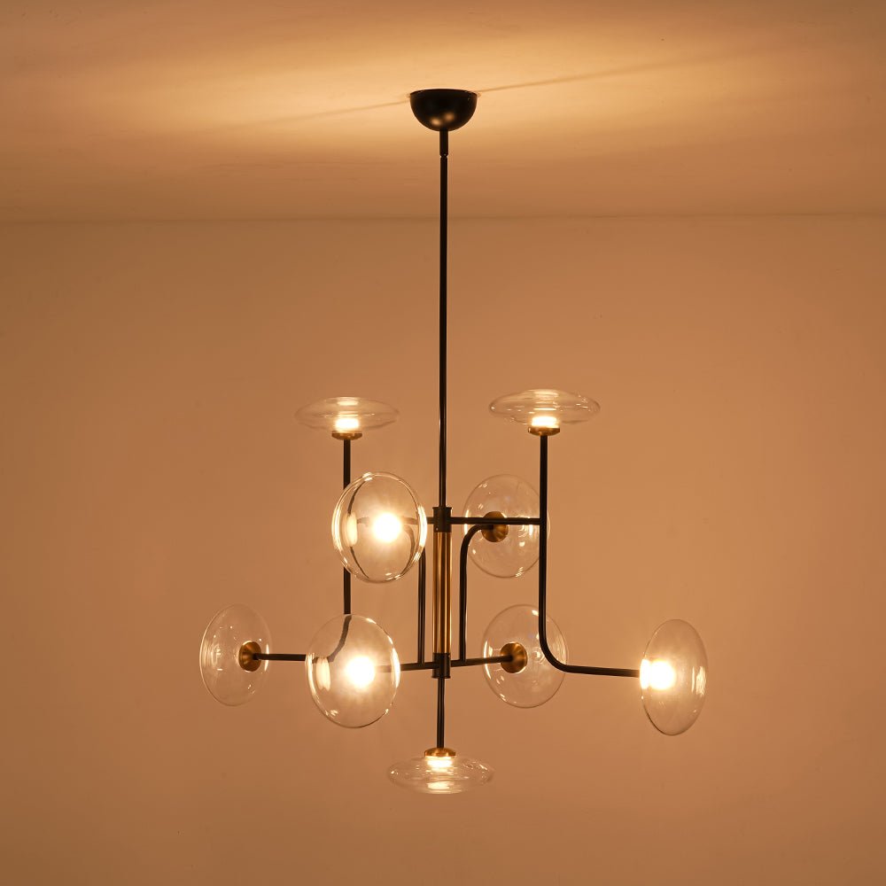 Ornklo Linear Sputnik Glass Chandelier