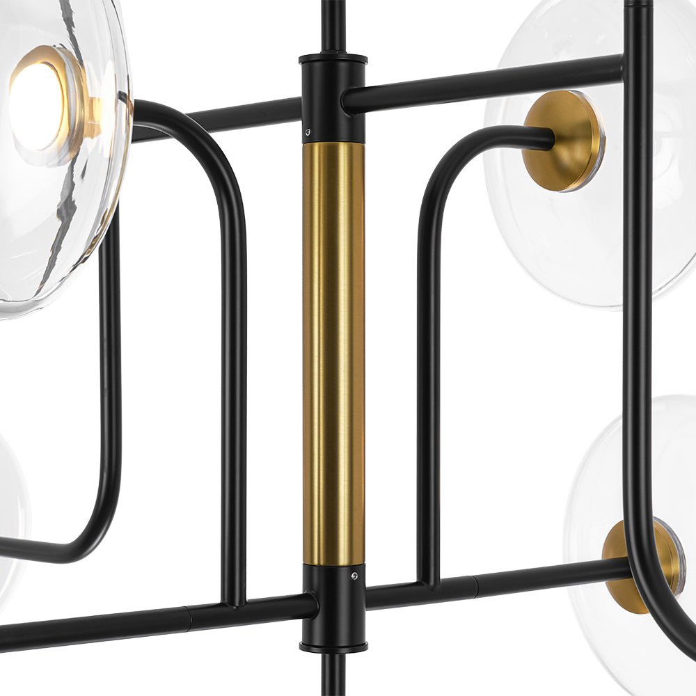 Ornklo Linear Sputnik Glass Chandelier