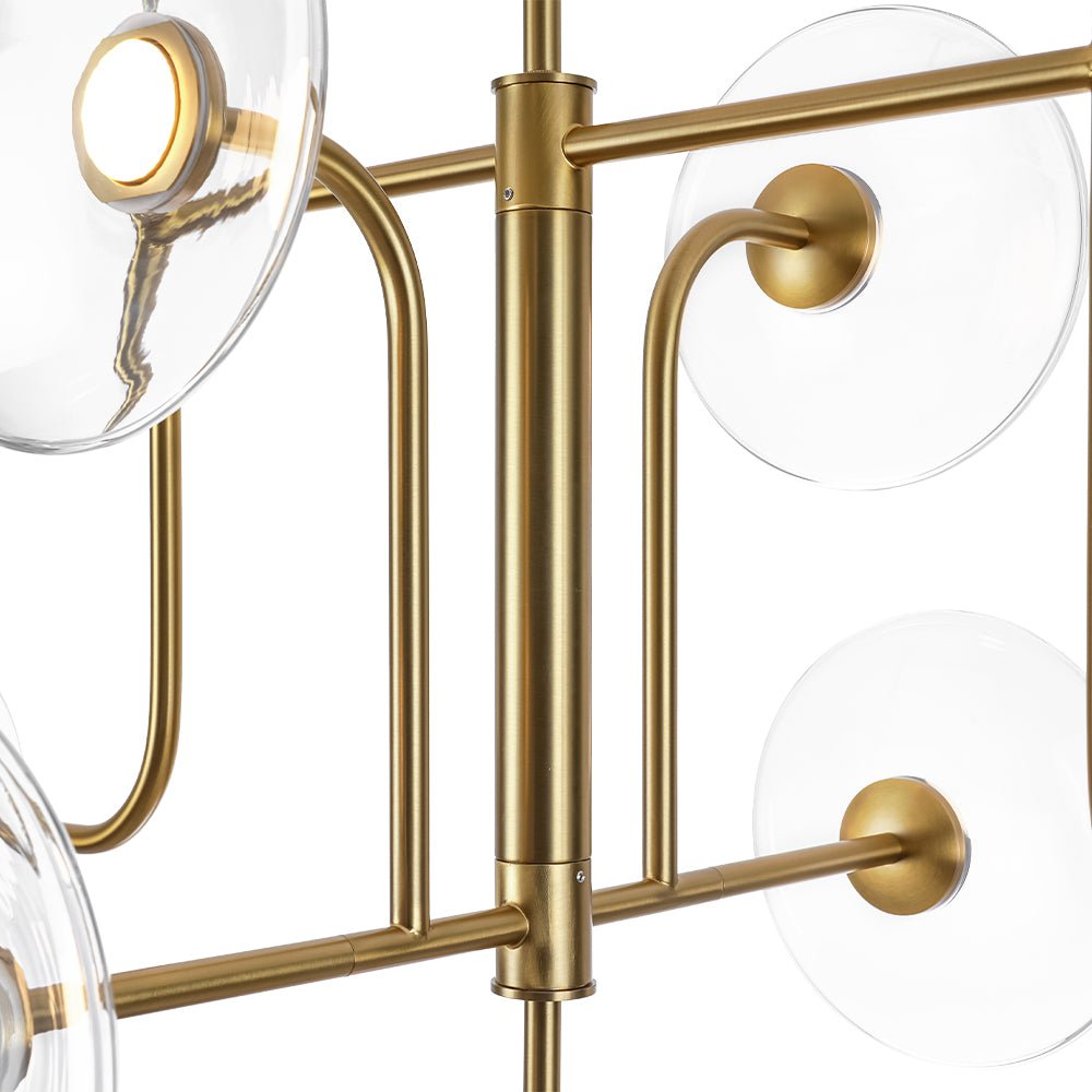 Ornklo Linear Sputnik Glass Chandelier