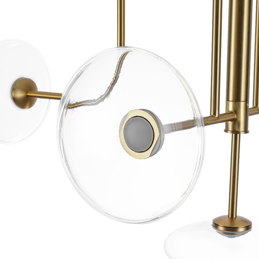 Ornklo Linear Sputnik Glass Chandelier