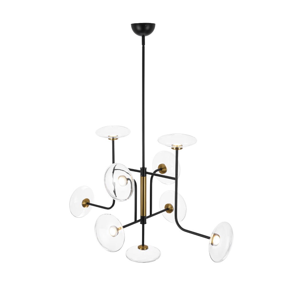 Ornklo Linear Sputnik Glass Chandelier
