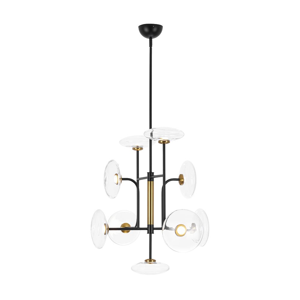 Ornklo Linear Sputnik Glass Chandelier